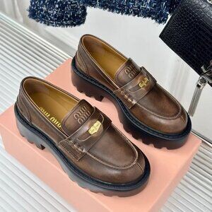Miu Miu Black Loafers
